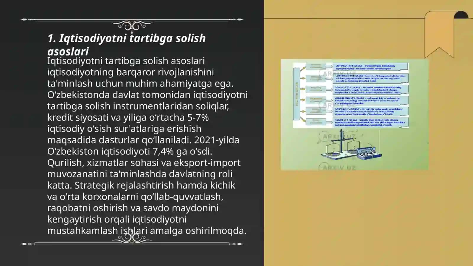 Iqtisodiyotni tartibga solishning turli xil nazariyalari va hozirgi zamon usullari 3