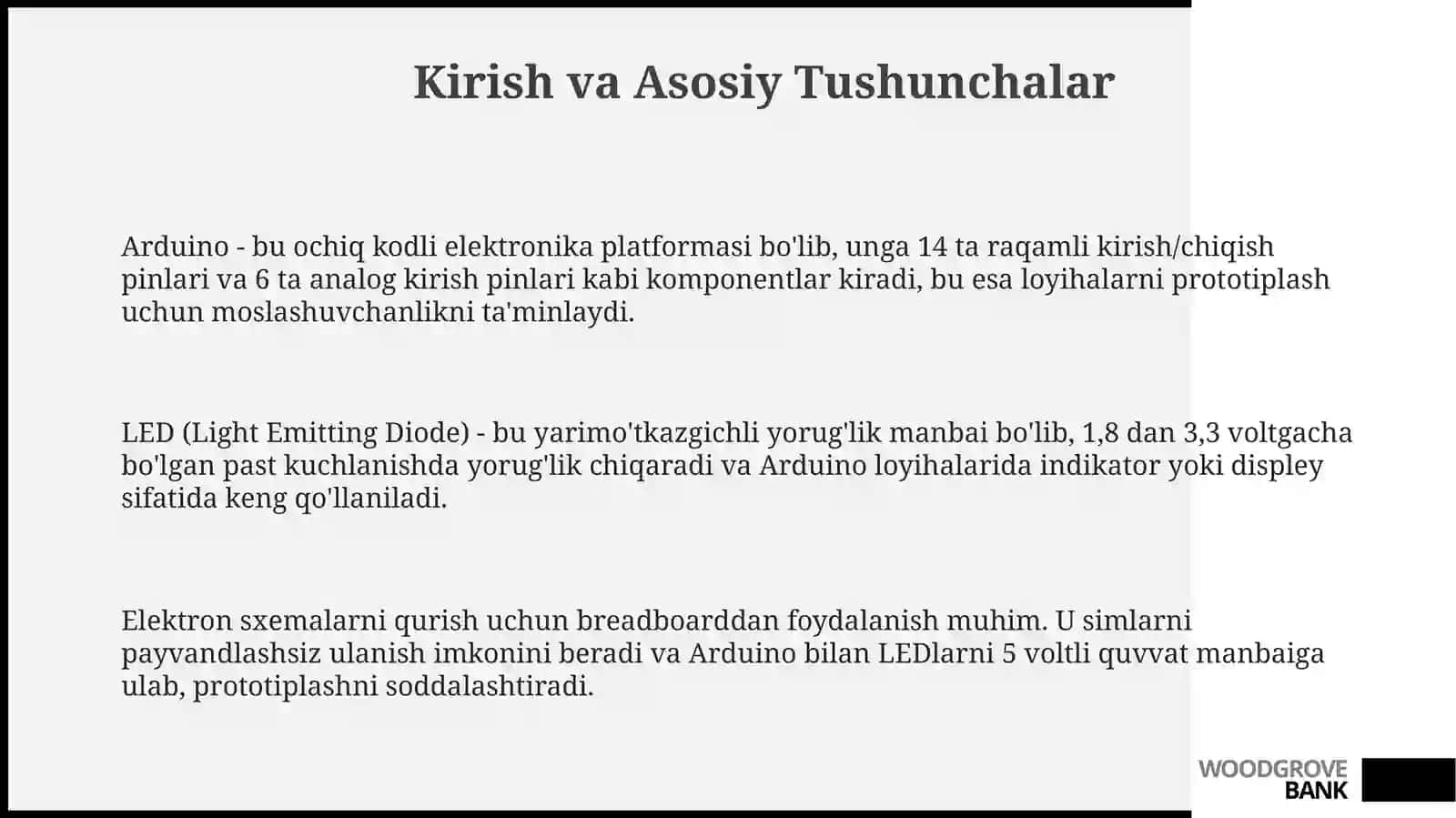 Arduino bilan LED boshqarish 3