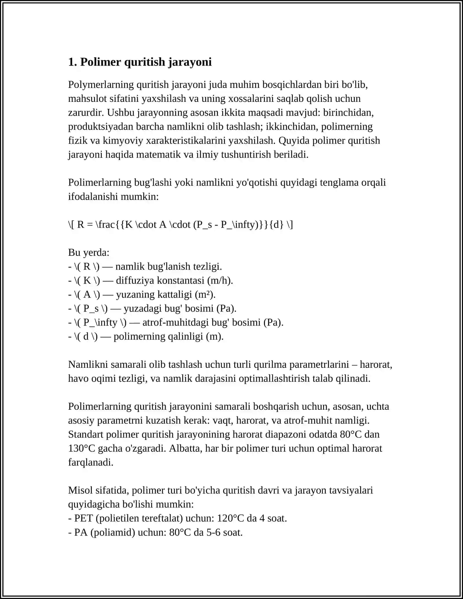 POLIMERLARNI PURKAB QURITUVCHI JIHOZLAR 3