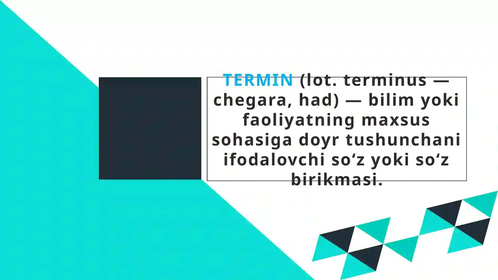 O‘zbek tilining izohli luģatida soha terminlarining ishlatilishi 3