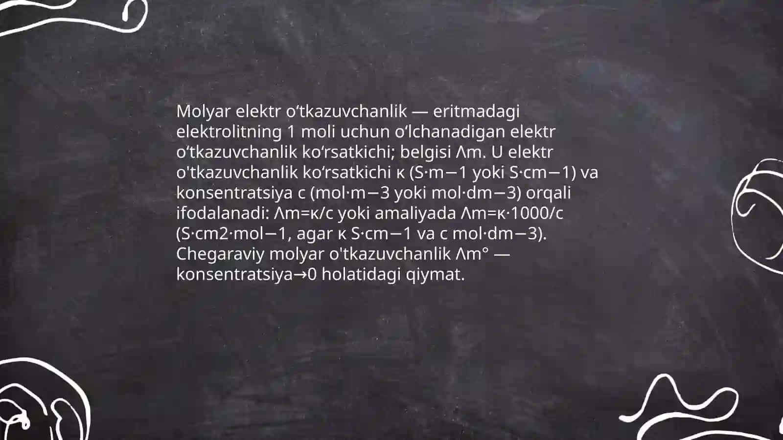 Molyar elektr o‘tkazuvchanlik tushunchasi va uning ahamiyati 3