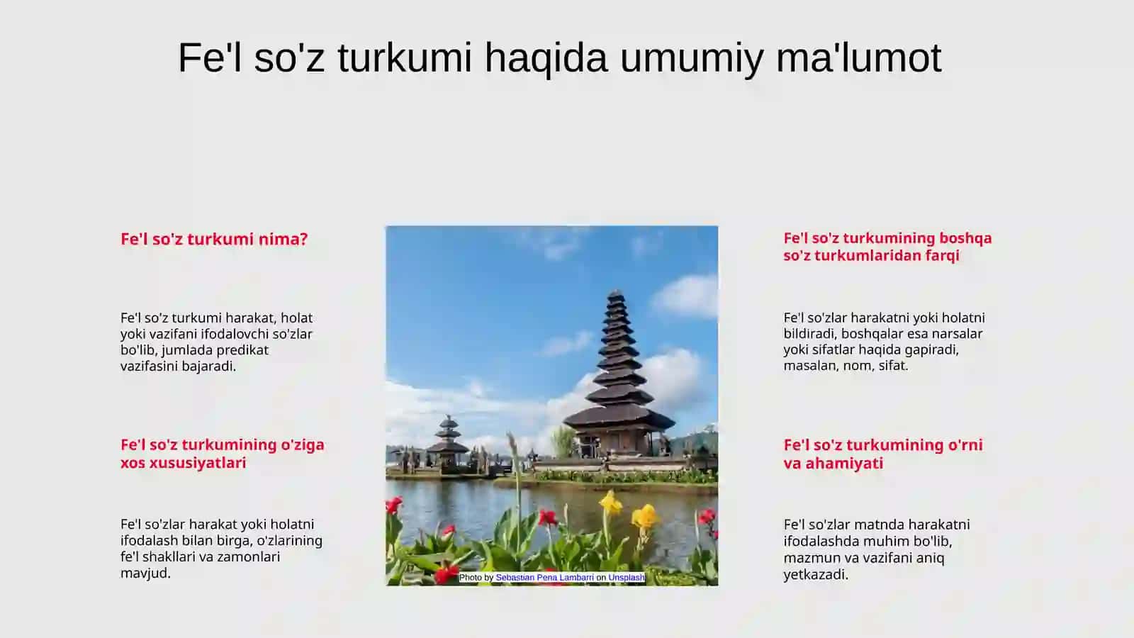 Ona tili bo'limlaridan fe'l so'z turkumi 3