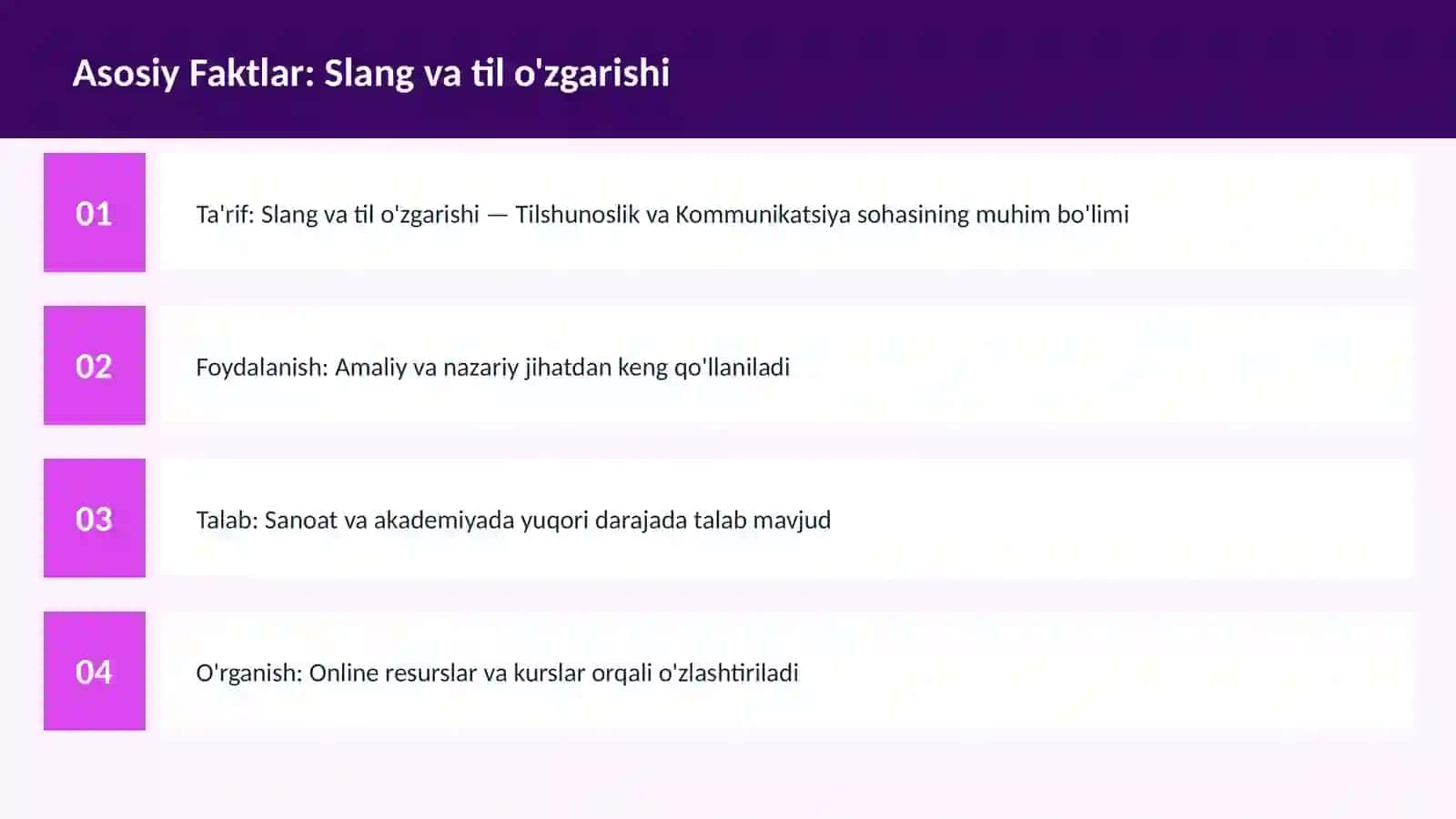 Slang va til o'zgarishi 3