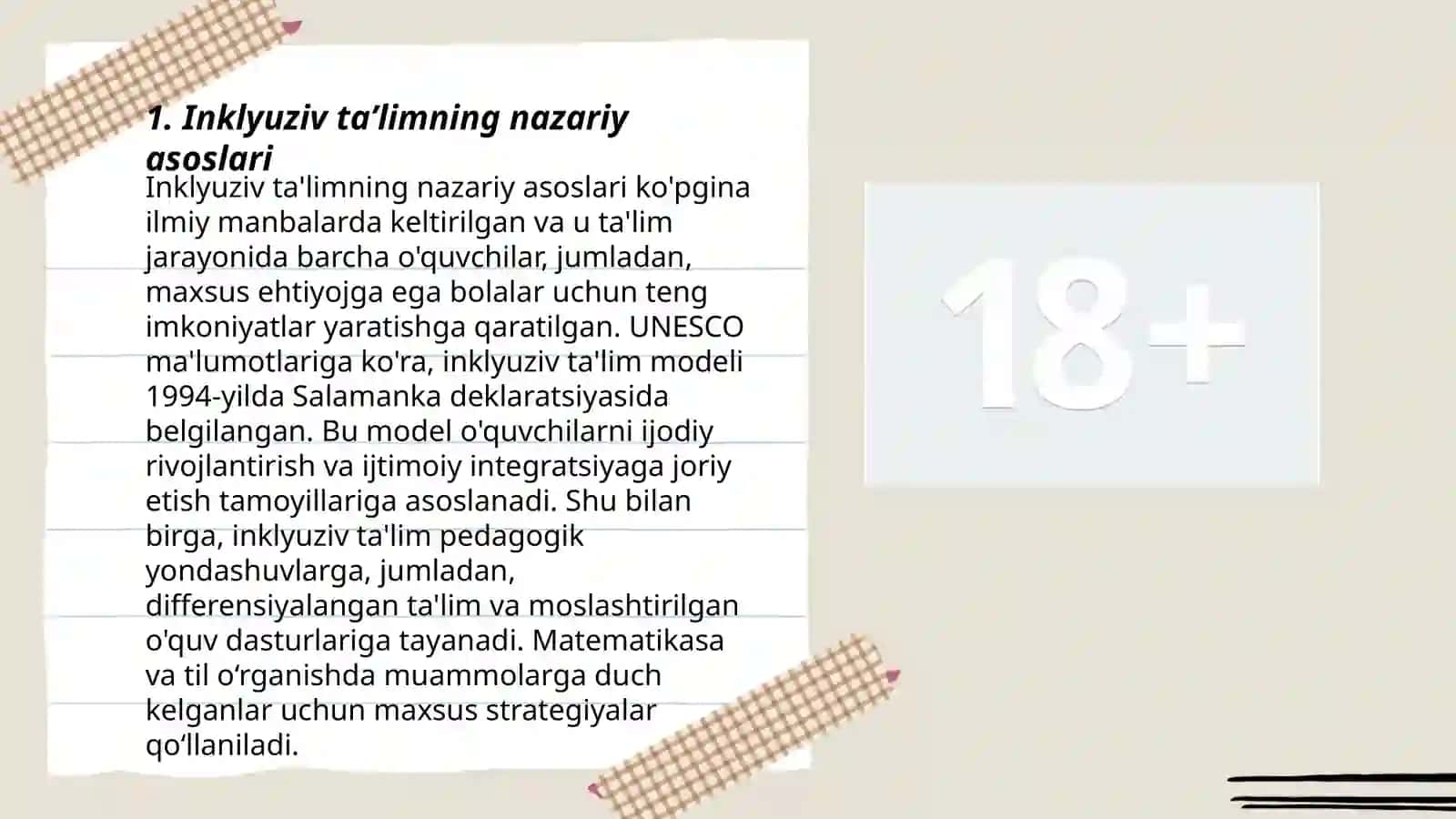 Inklyuziv ta'limning asoslari 3