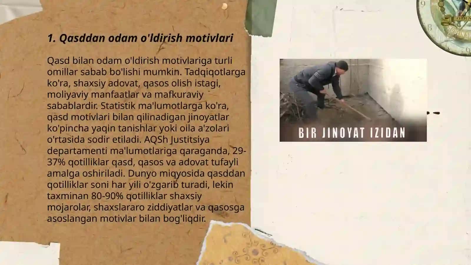 Qasddan odam o'ldirish motivlari 3