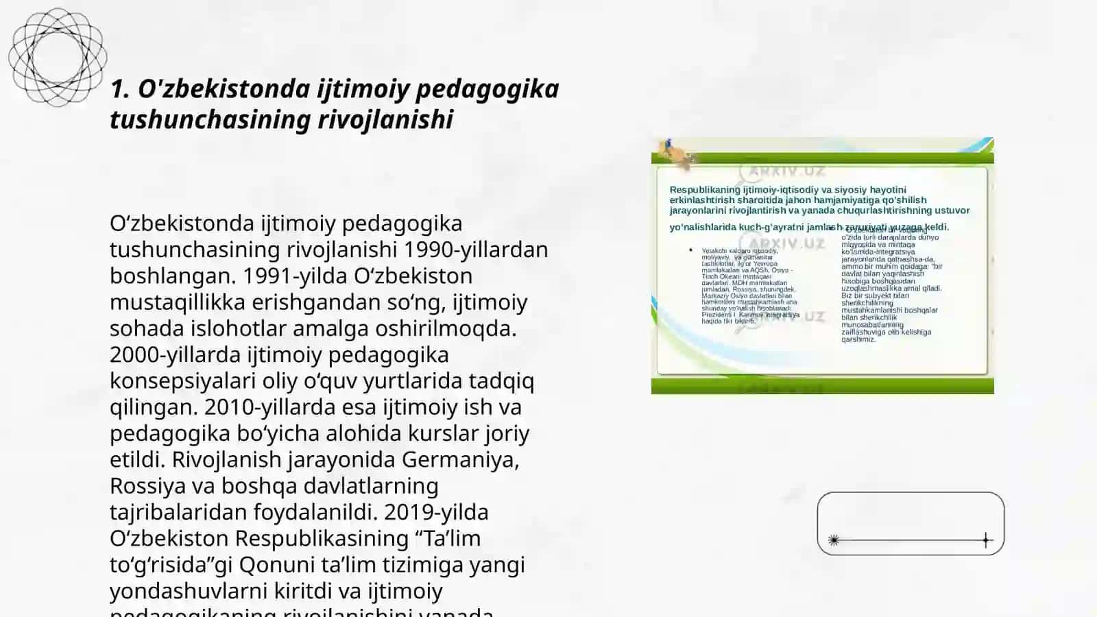 O'zbekistonda ijtimoiy pedagogikaning rivojlanish tarixi 3