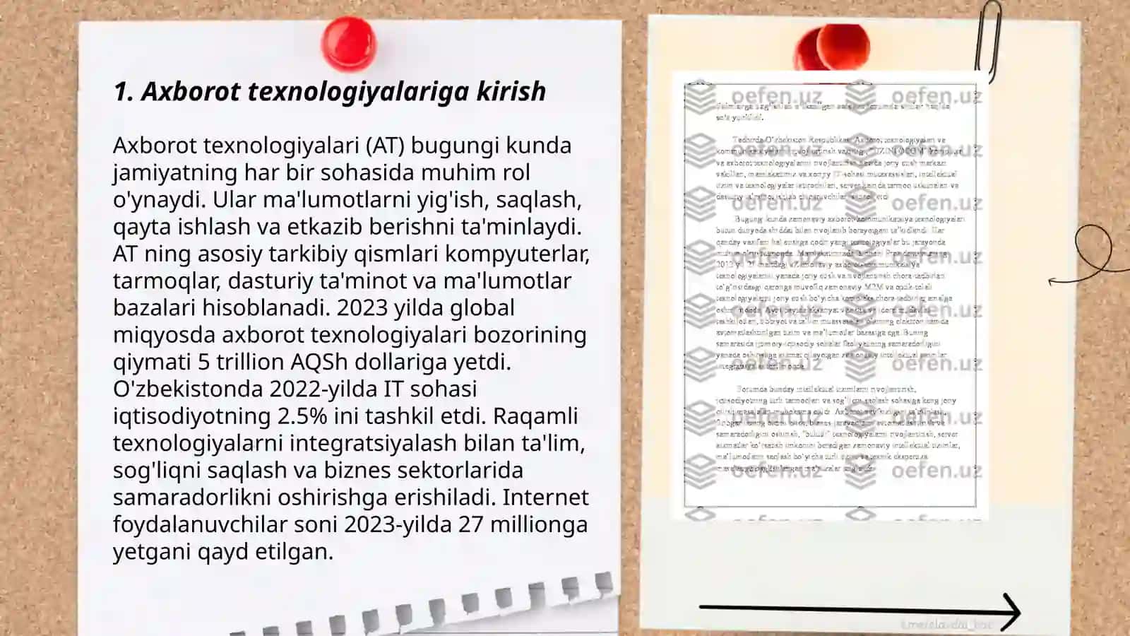 Axorot texnologiyalariga kirish 3