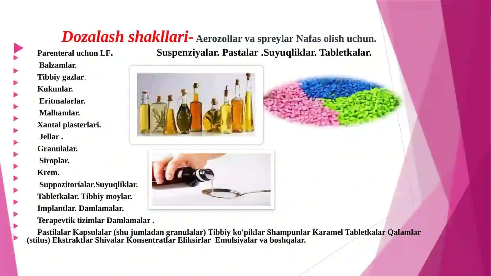 Kukunlar va granulalar texnologiyasi 3
