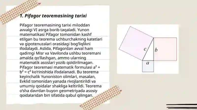 Pifagor teorema 3