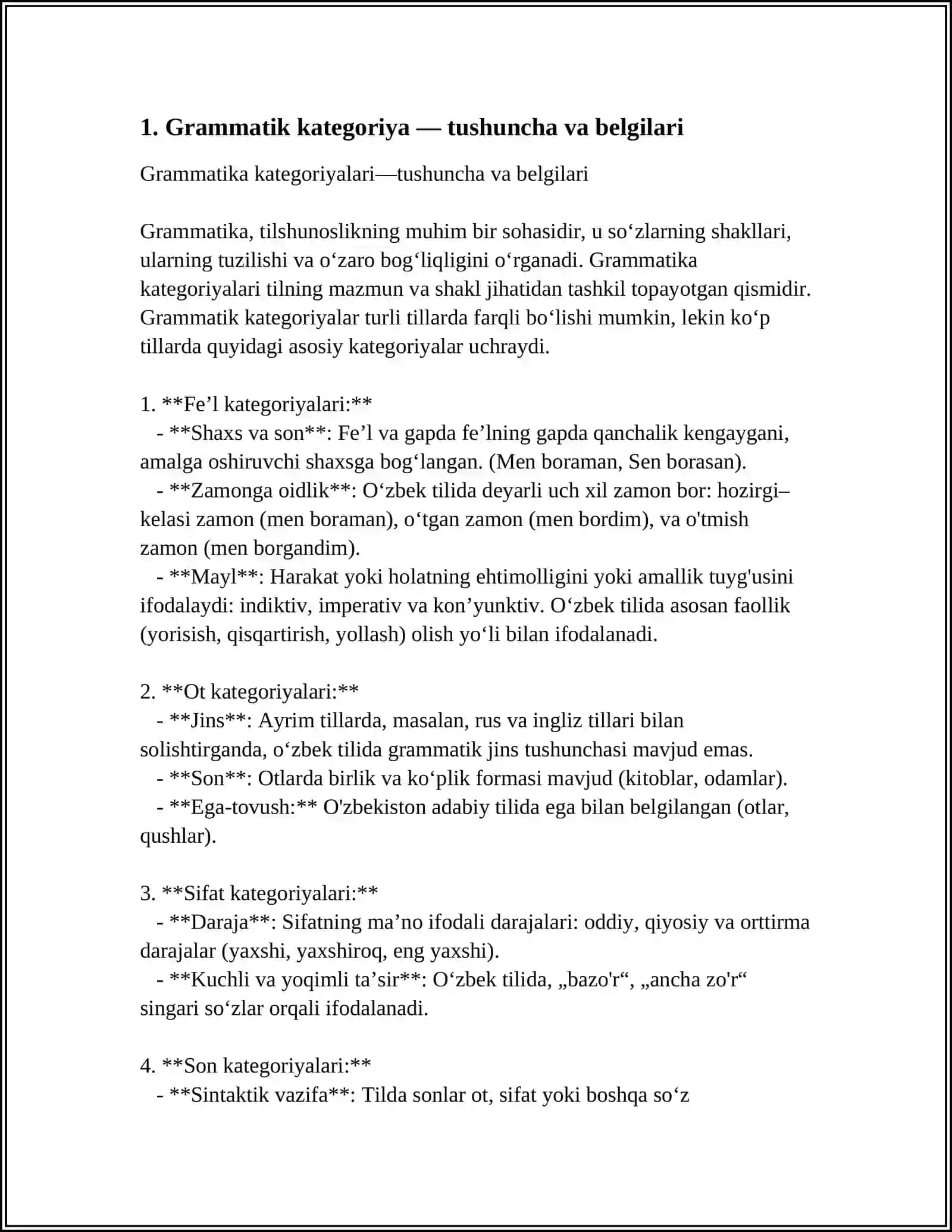 GRAMMATIK KATEGORIYA VA UNING TURLARI 3