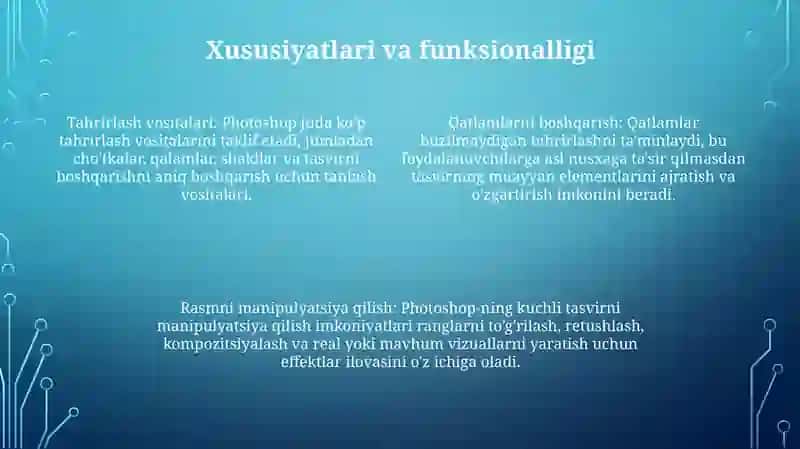 Photoshop Grafik Redaktorida Ishlash 3