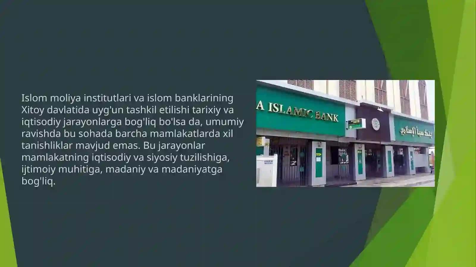 Islom moliya institutlari va islom banklari 3