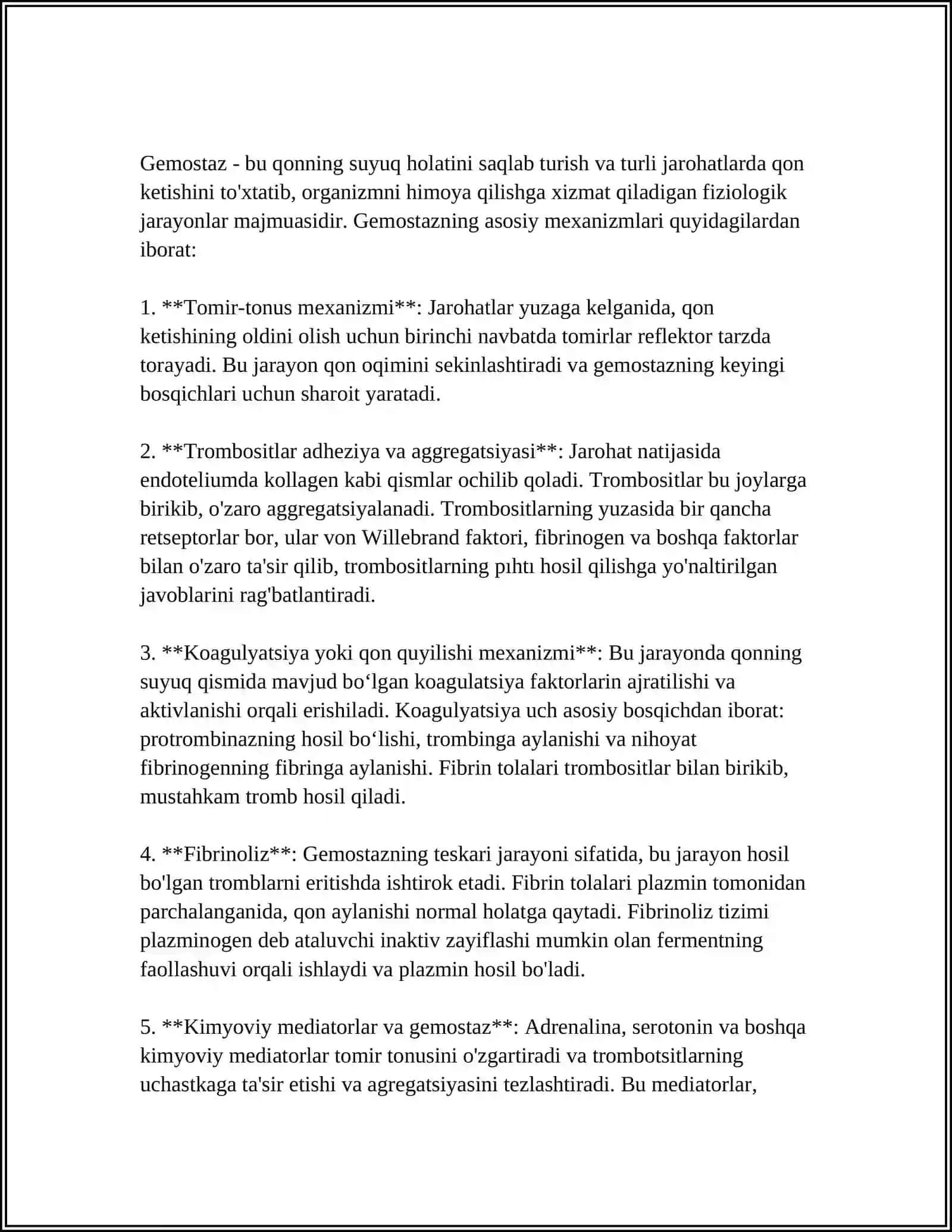 GEMOSTAZ QON GURUHLARI REZUSFAKTOR QON QUYISH USULLARI 3
