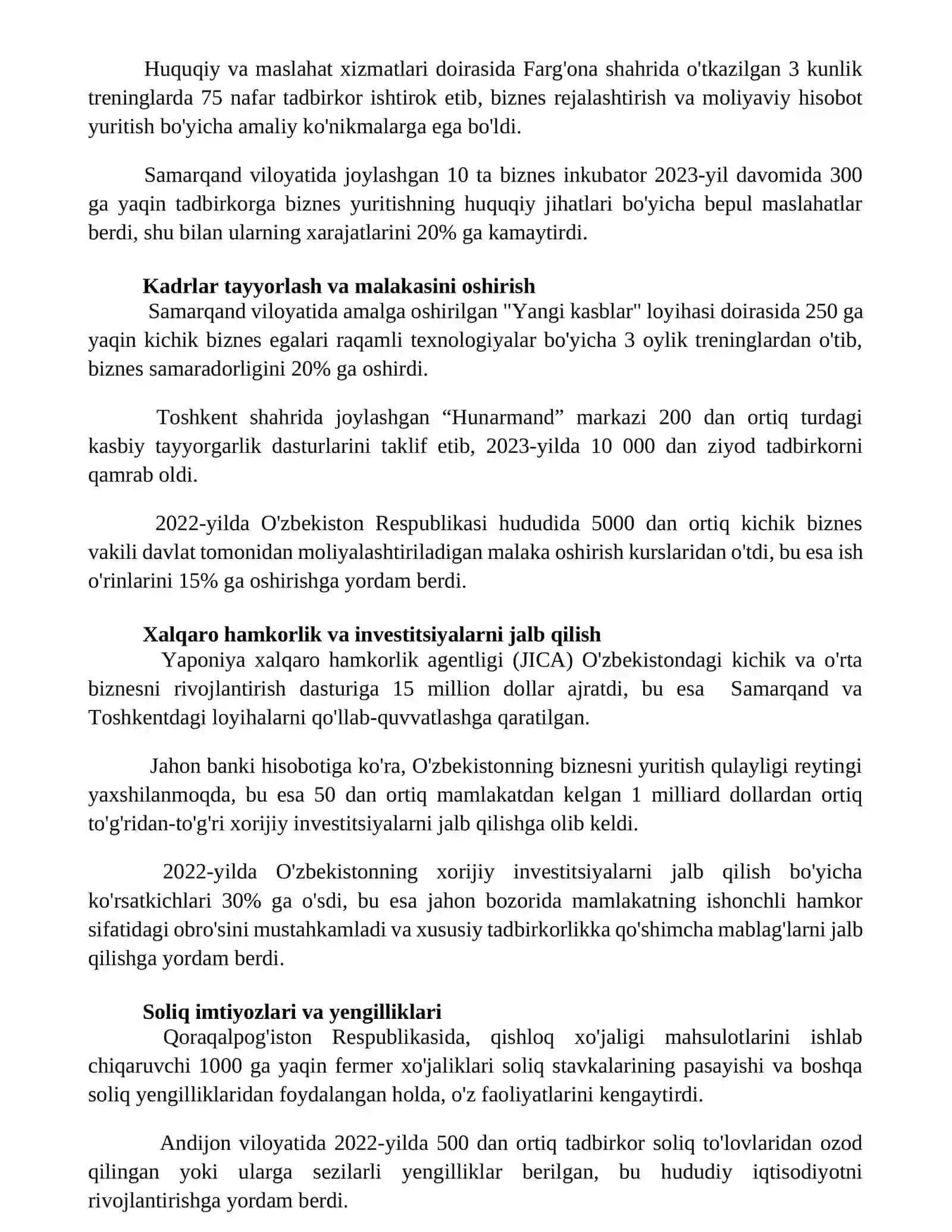 Samaradorlikni baholash va istiqbolli yo'nalishlar 3