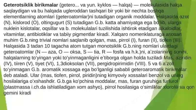 Getero- va polifunksional birikmalar asosida ishlab chiqariladigan zamonaviy dori vositalari 3