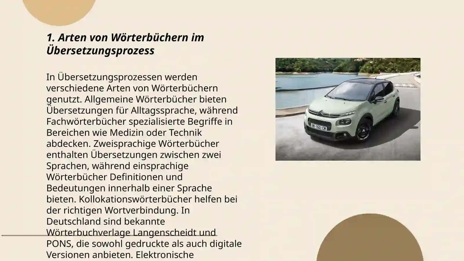 Arbeiten mit Wörterbüchern im Übersetzungsprozess 3