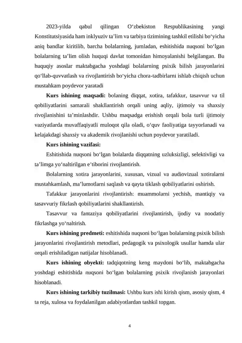 Maktabgacha yoshdagi eshitishida nuqsoni boʻlgan bolalarning psixik bilish jarayonlarini rivojlantirish 3