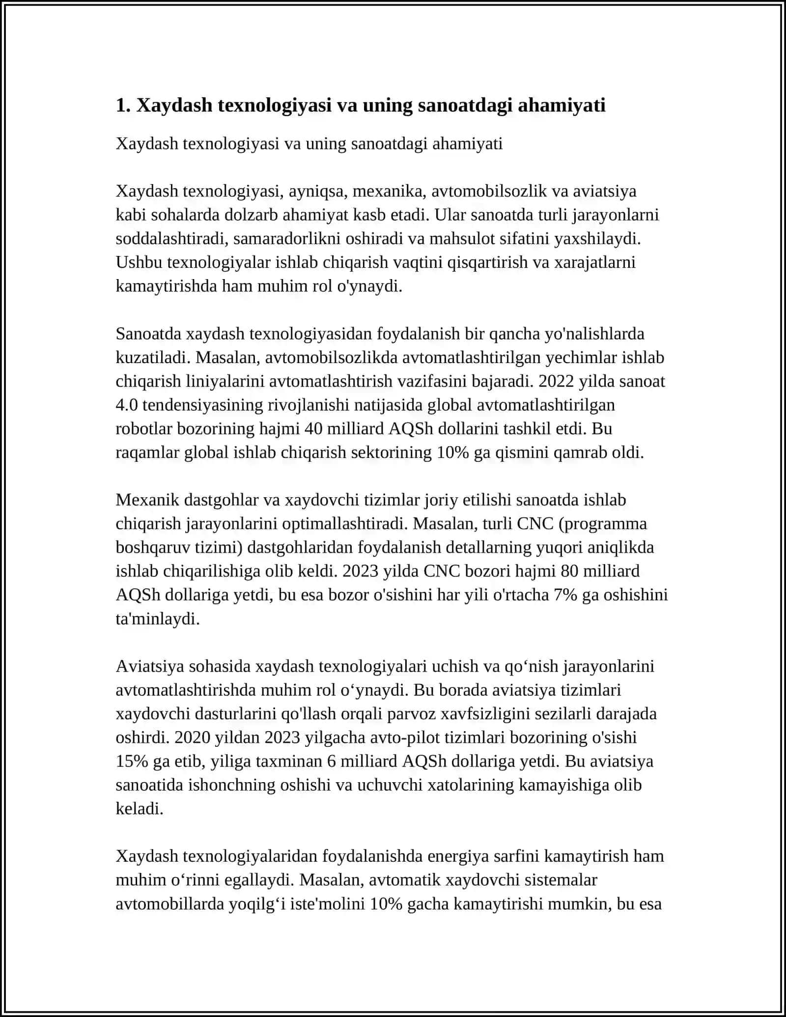XAYDASH, CHOʻKMA HOSIL QILISH, EKSTRAKSIYA, XROMOTOGRAFIYA AJRATISH USULLARINI TEXNOLOGIYADA QOʻLLANILISHI 3