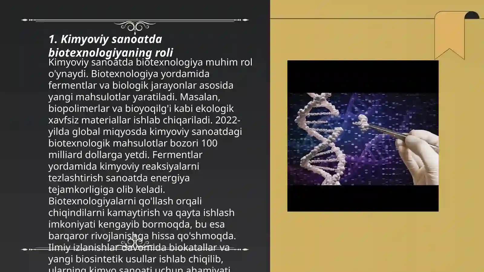 Kimyoviy sanoatda biotexnalogiya va biologik fanlarning ahamiyati 3
