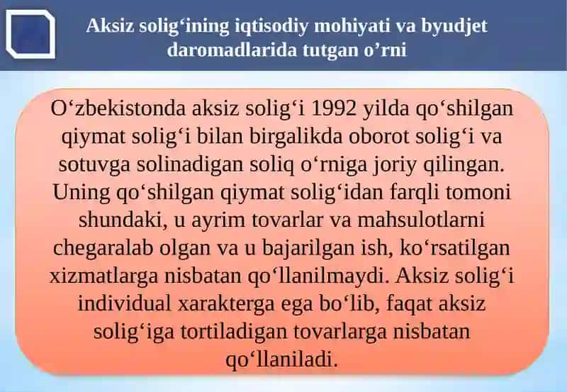 Aksiz soig‘i 3
