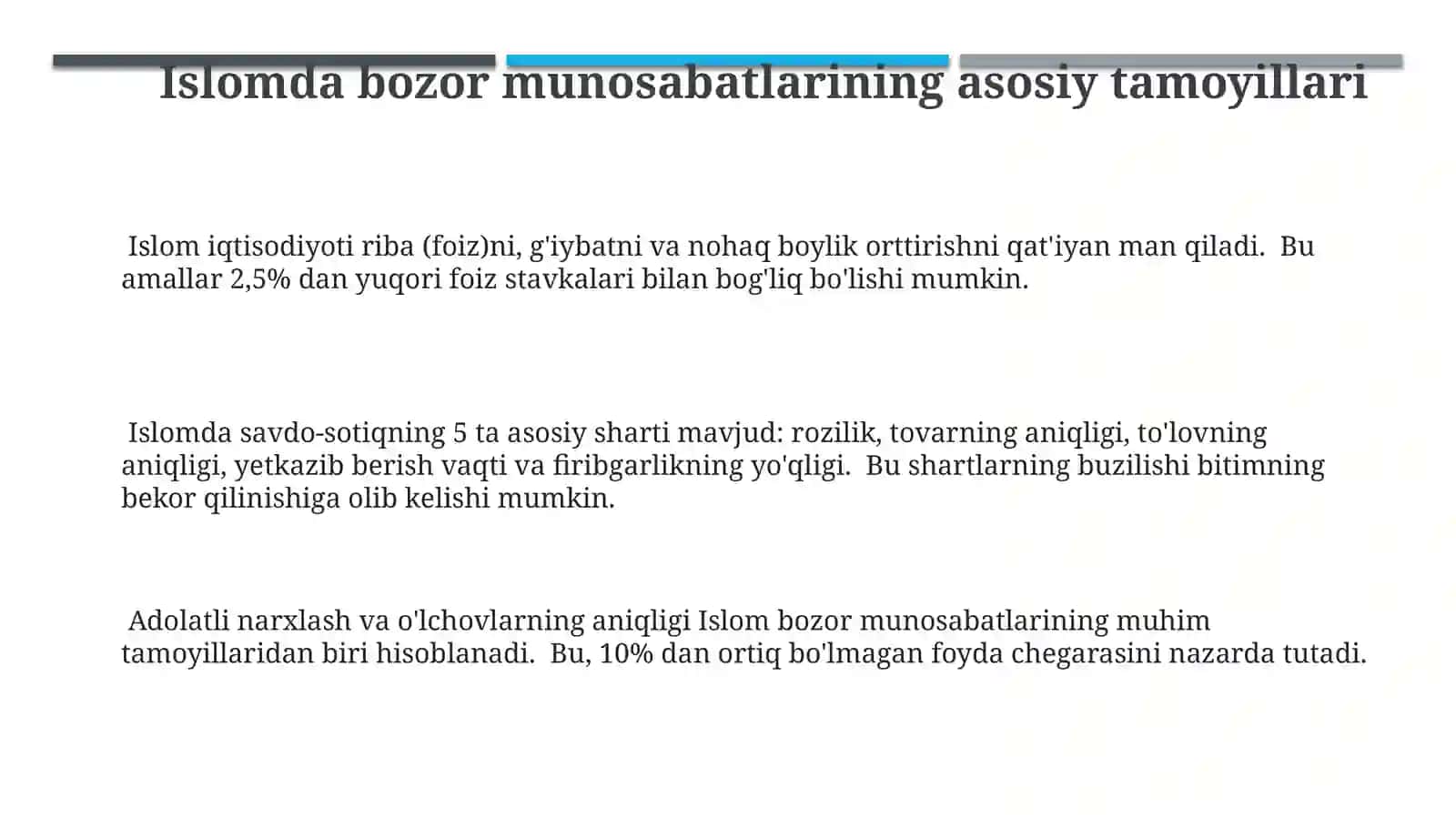 Islomdabozorsavdosiniyuritish 3