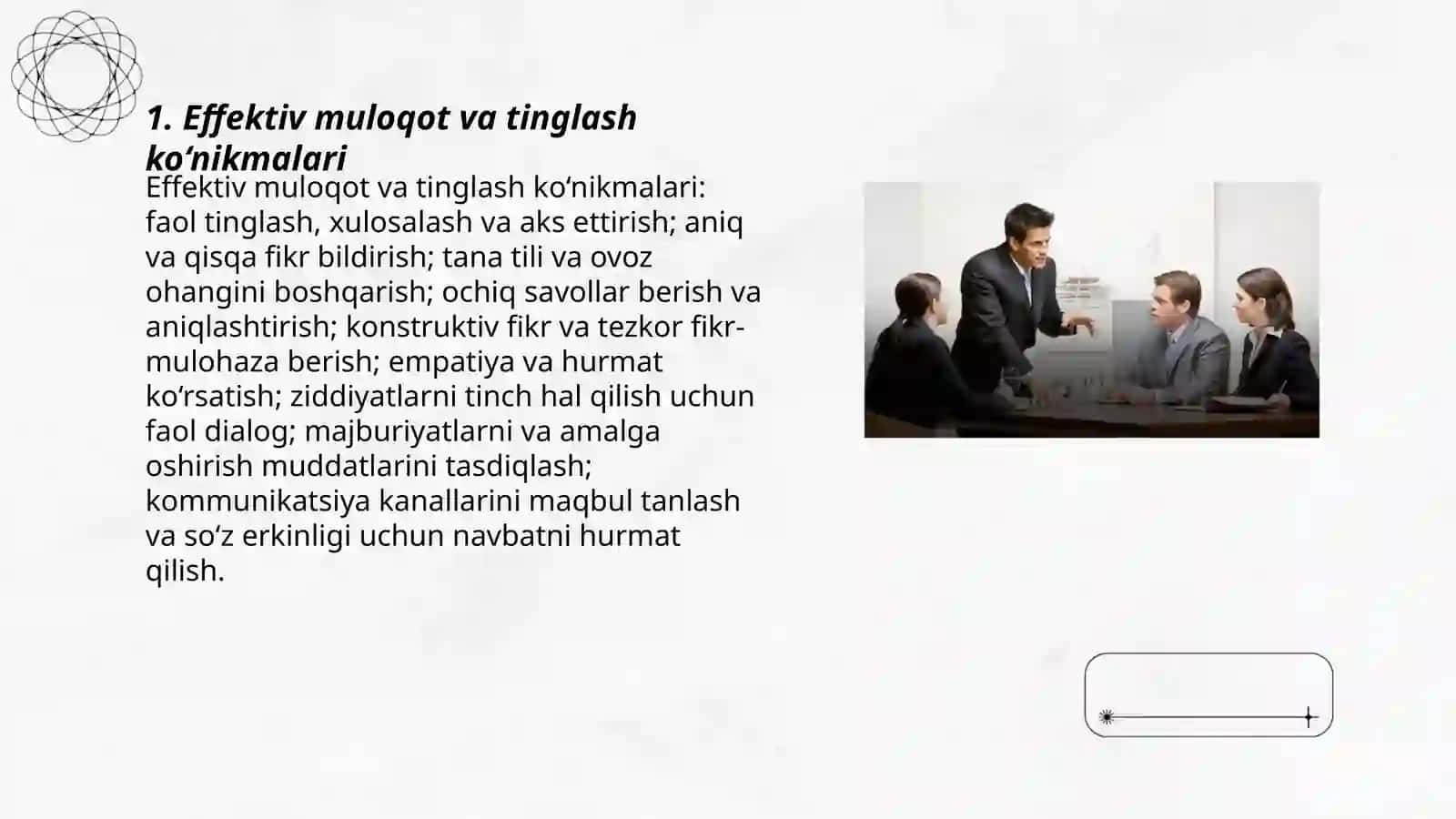 Effektiv muloqot va tinglash ko‘nikmalari 3