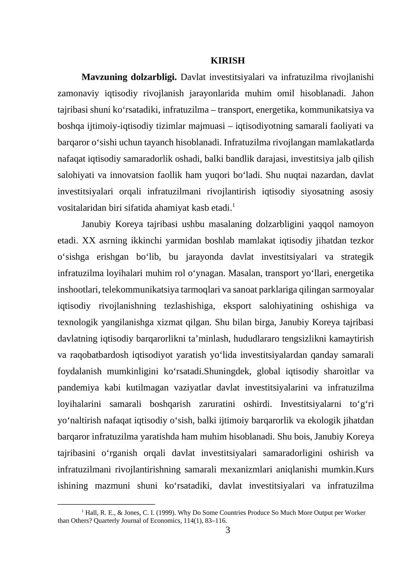 Davlat investitsiyalari va infratuzilma rivojlanishi (Janubiy Korea misolida) 3