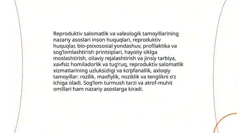 Reproduktiv salomatlikning valeogik tamoyillari 3
