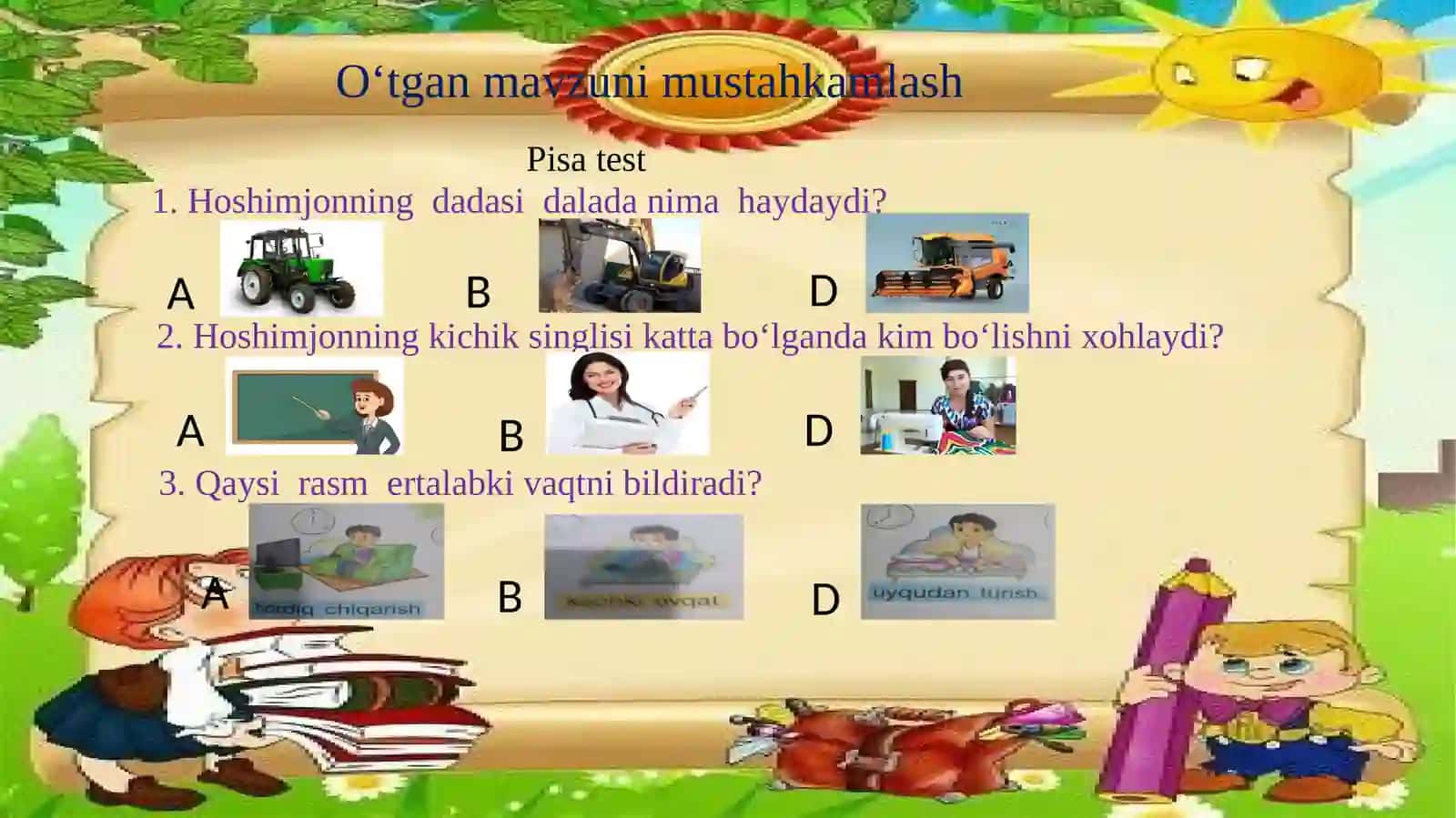 Bolalarning sevimli bayramlari. Taqvimbilanishlashni o‘rganing 3