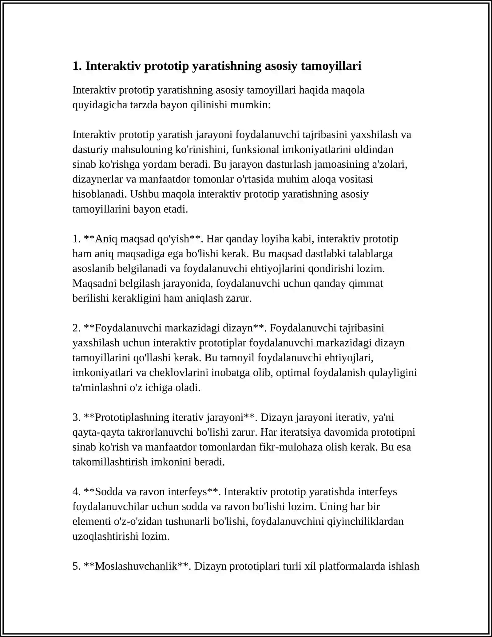 INTERAKTIV PROTATIV YARATISH.TEZKOR PROTATIPLASHTIRISH.EVALYUTSION PROTATIPLASHTIRISH.EKSTRIMAL PROTATIPLASHTIRISH. INKREMENT PROTATIPLASHTIRISH MUSTAQIL ISH 3