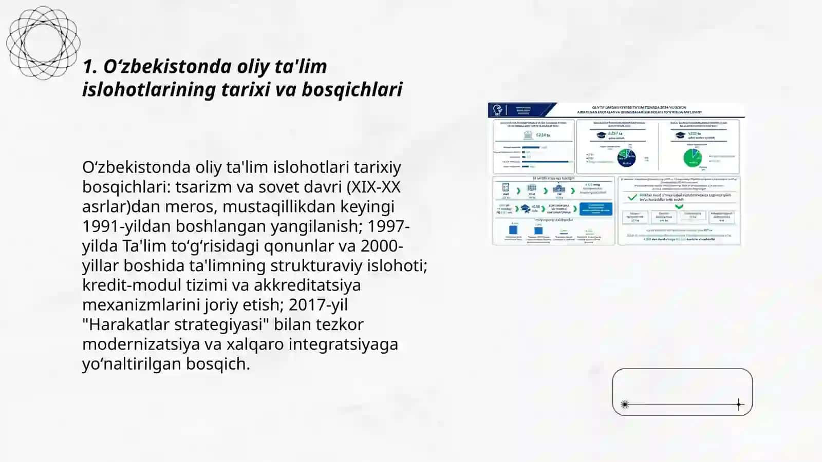 Oʻzbekistonda oliy ta'lim sohasida olib borilgan islohotlar va uning istiqbollari 3