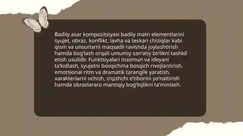Badiiy asar kompozitsiyasi, badiiy asar syujeti 3
