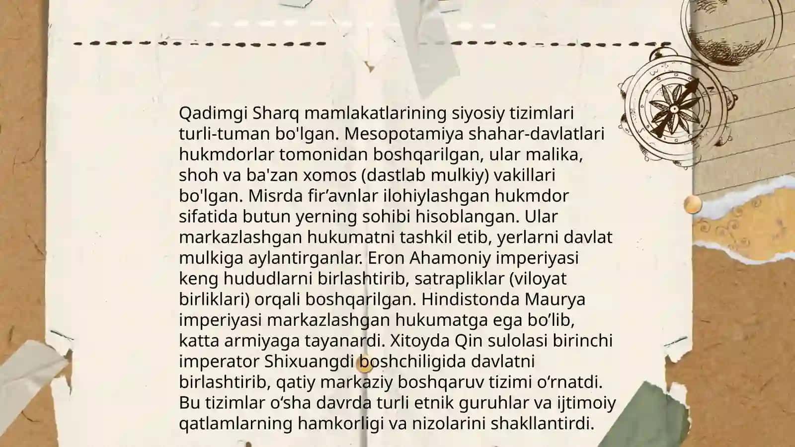 Qadimgi Sharq mamlakatlarida siyosiy mafkuralar xususiyatlari 3