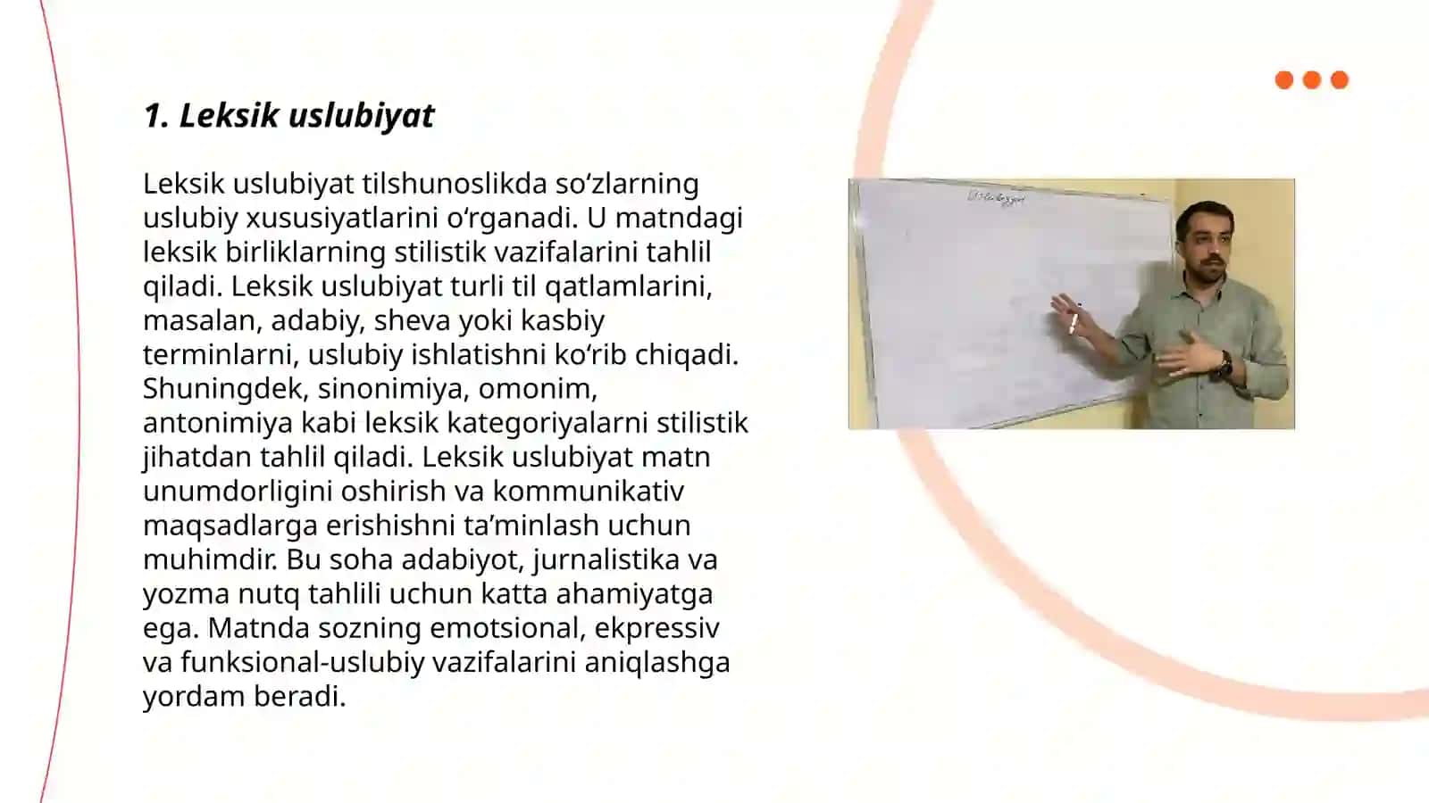 Leksik uslubiyat 3