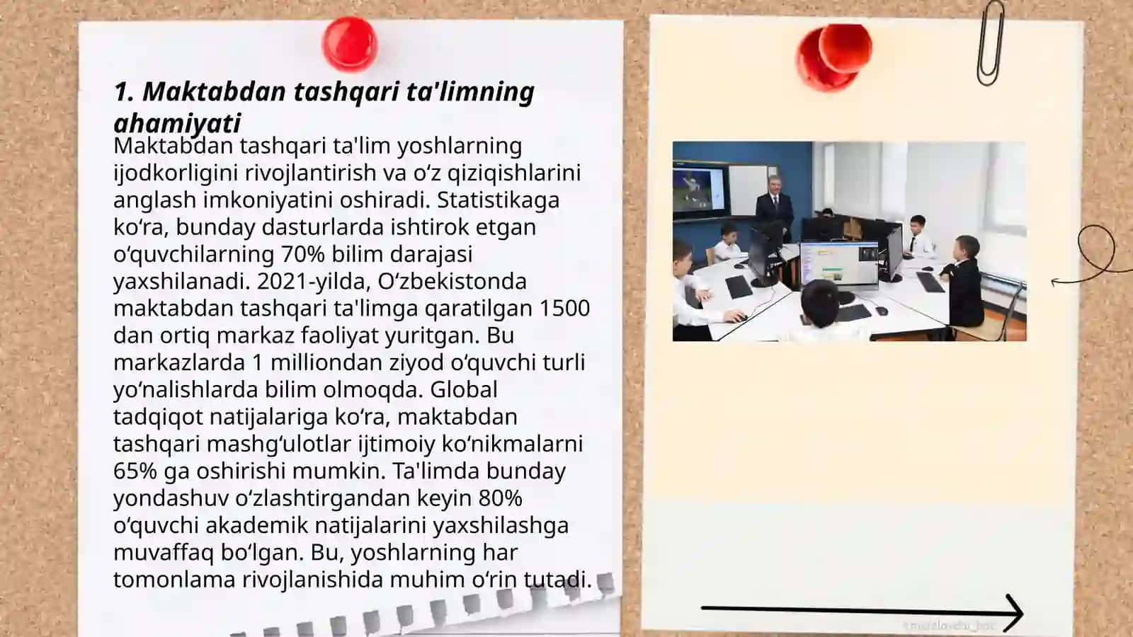 Maktabdan tashqari taʼlimni tashkil etish jarayonlari 3