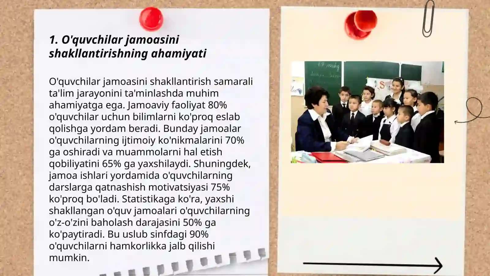 Boshlang'ich sinflarda o'quvchilar jamoasini shakllantirish bosqichlari 3