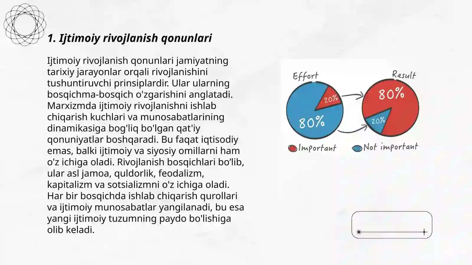 Ijtimoiy rivojlanish qonunlari 3