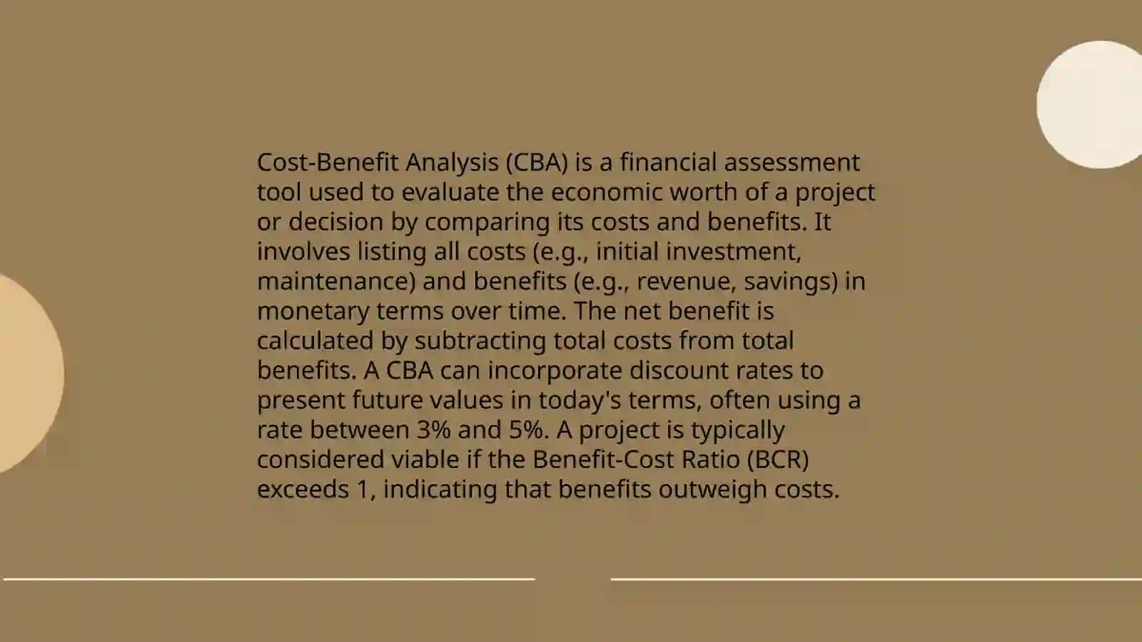 Cost-Benefit Analysis 3