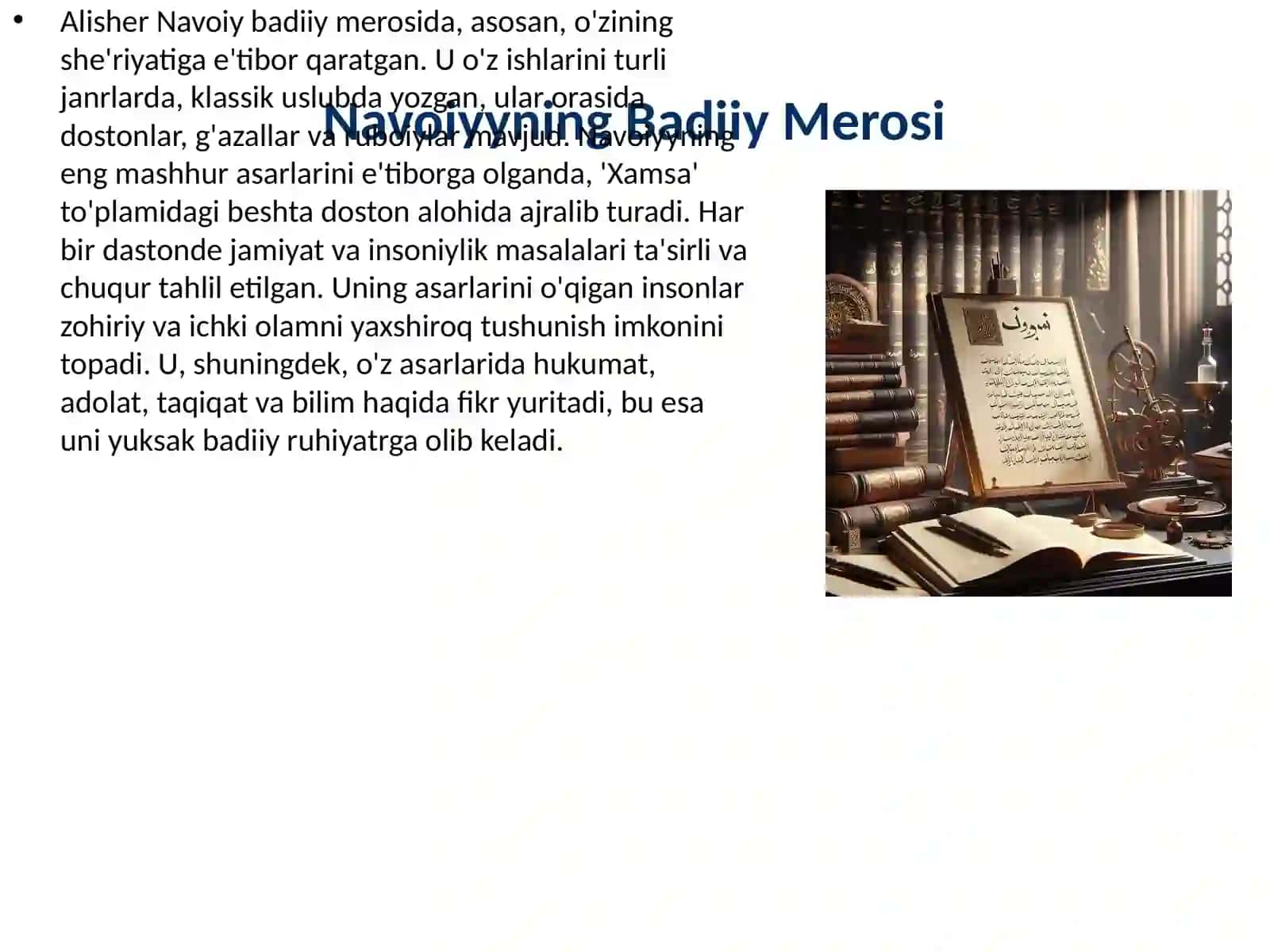 Alisher Navoiy hayoti 3