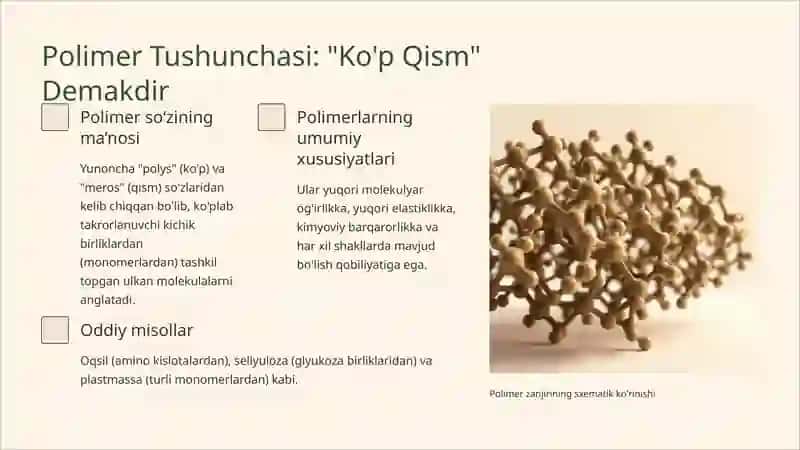 Kauchok Polimerlarining Olinishi va Ishlatilishi PPT format 3