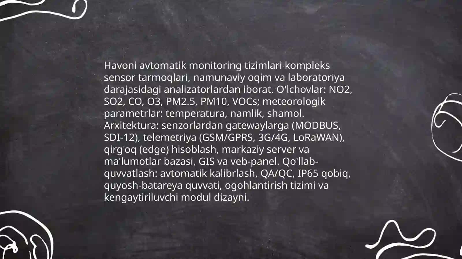 Atrof-muhit monitoringi va nazorat tizimi 3