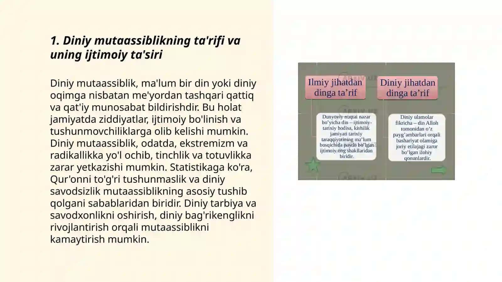 Diniy mutaassiblikning ta'rifi va uning ijtimoiy ta'siri 3