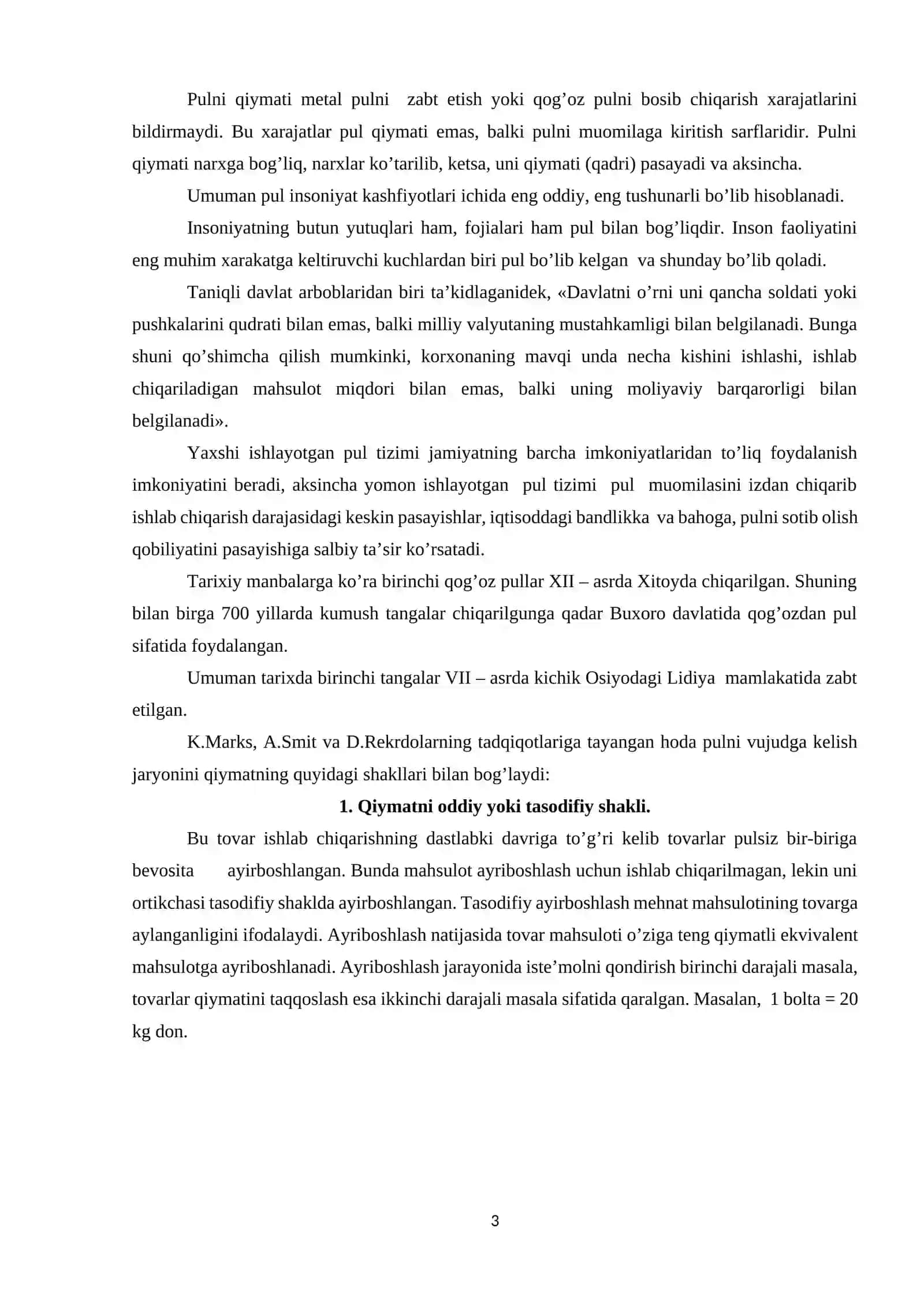 Pulning ro`li Iqtisodiy taraqqiyotda 3
