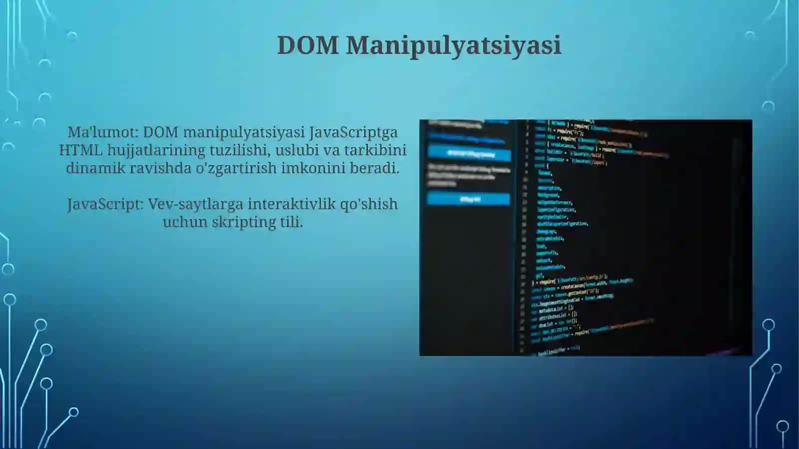 JavaScript Amaliyotida 3