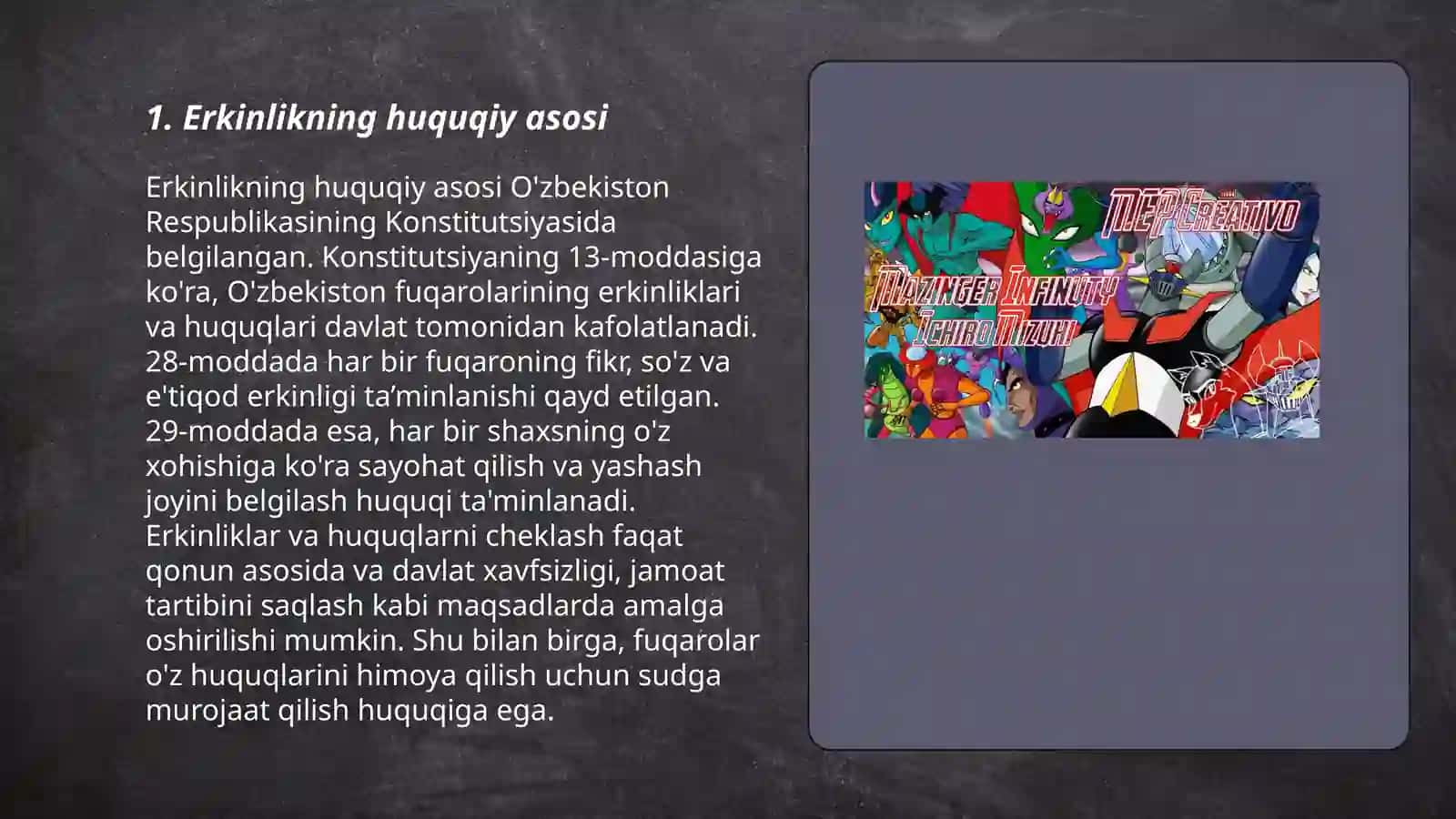 Erkinlikning huquqiy asosi 3