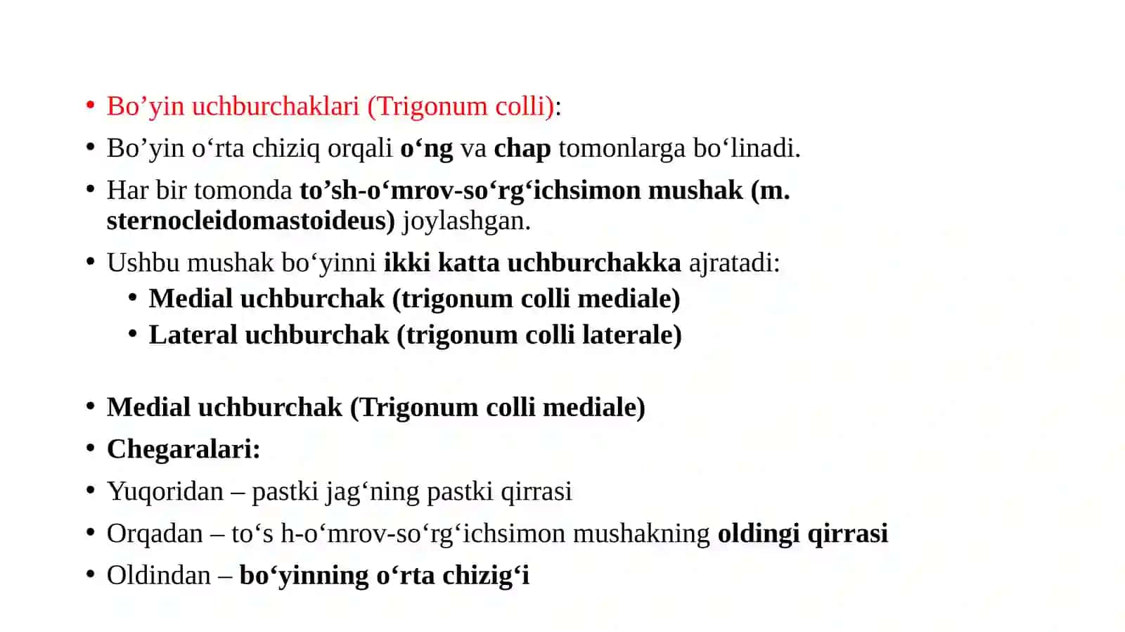 Bo’yin sohasining jarrohlik anatomiyasi 3