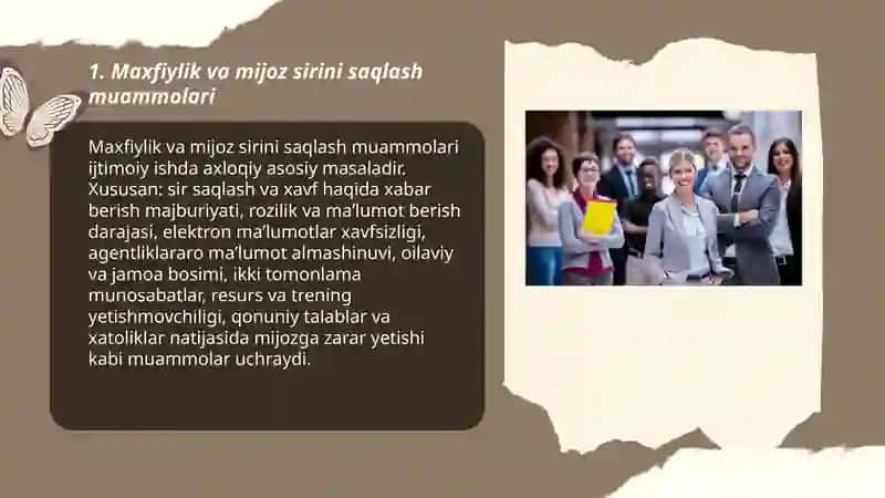 Ijtimoiy ishning odob axloq muammolari 3