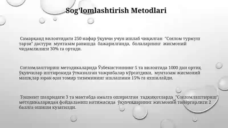 MTTlarda jismoniy tarbiya berish usullari 3