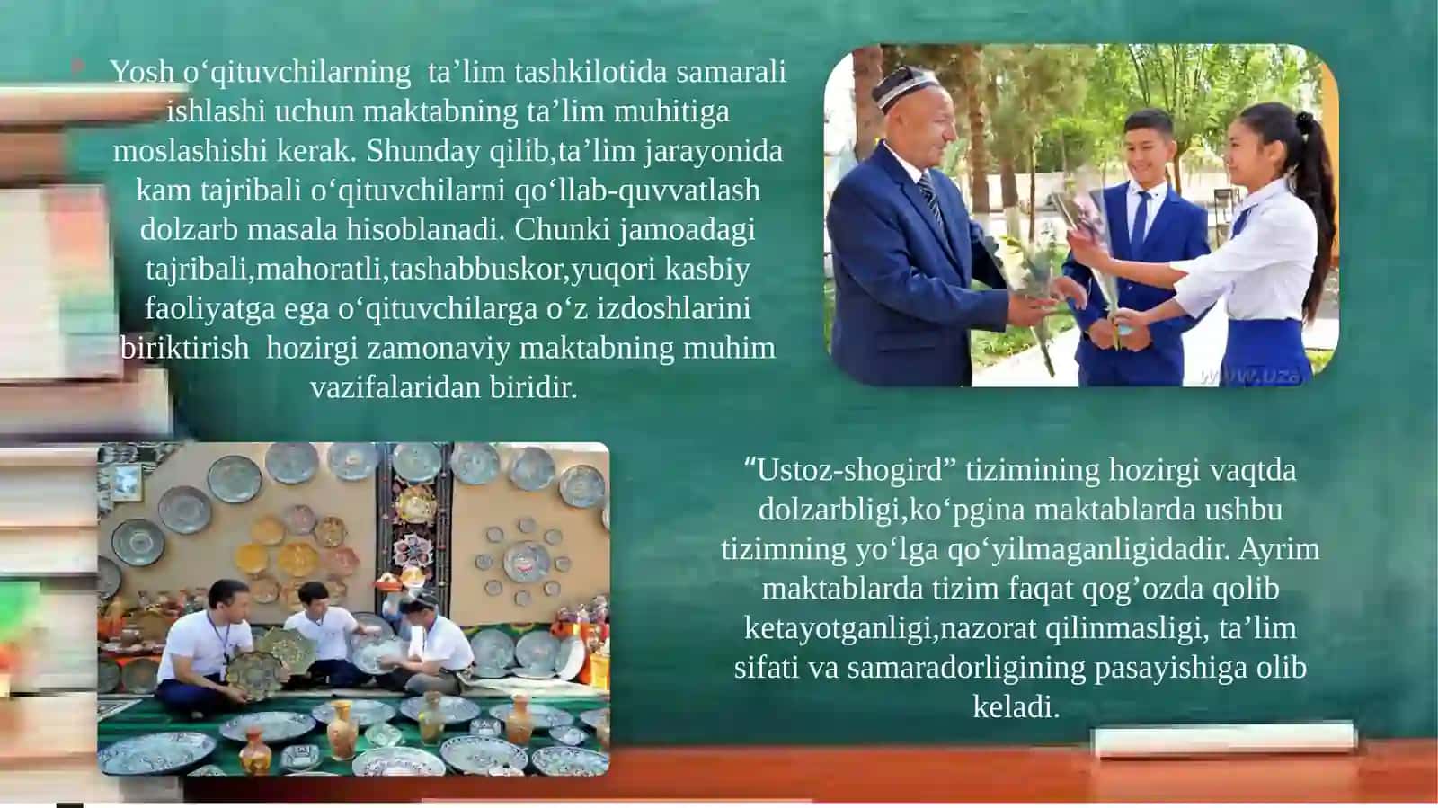Maktabda “Ustoz-shogird” tizimini yo‘lga qo‘yish 3