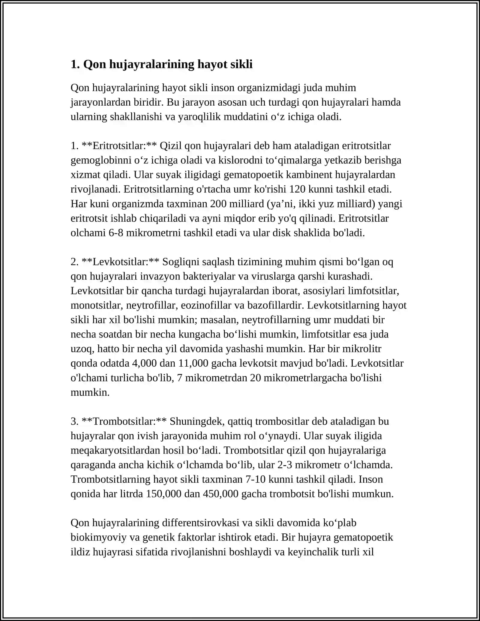 QON HUJAYRALARINI FIZIOLOGIK VA REPARATIV REGENRATSIYASI MEXANIZMLARI 3